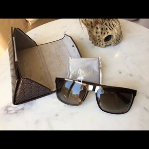 Gucci GG2238/S Brown Gradient Men Sunglasses